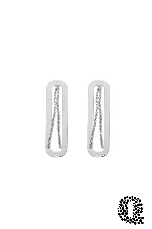 Brinco Fascínio Banho Ródio Branco