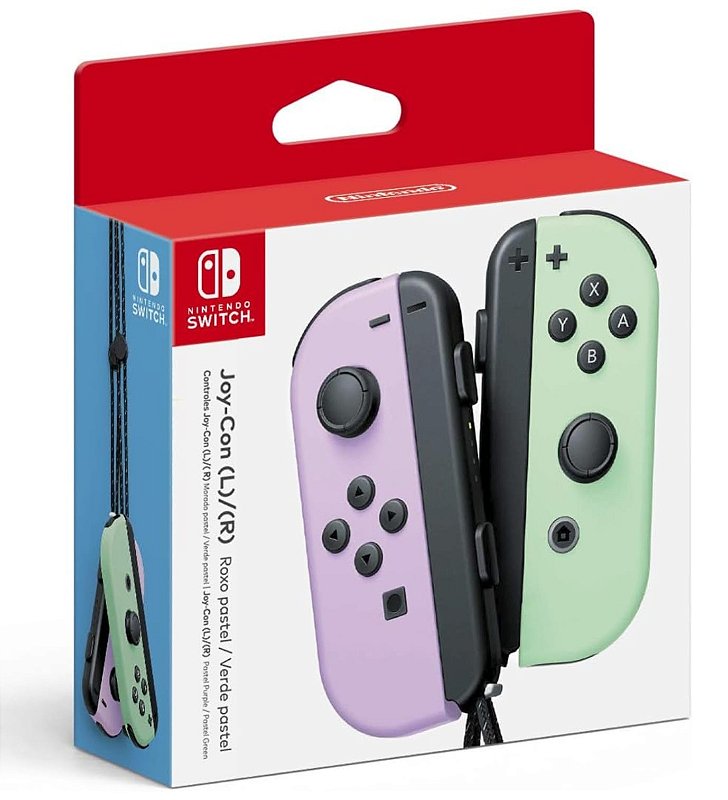 JOY CONS PURPLE/GREEN NINTENDO SWITCH - NOVO LACRADO - WP GAMES