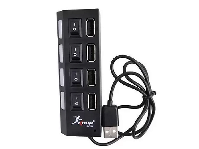 Mini Hub Adaptador e Extensor USB 4 Portas HB-T63 2.0 KNUP - Asqui ...
