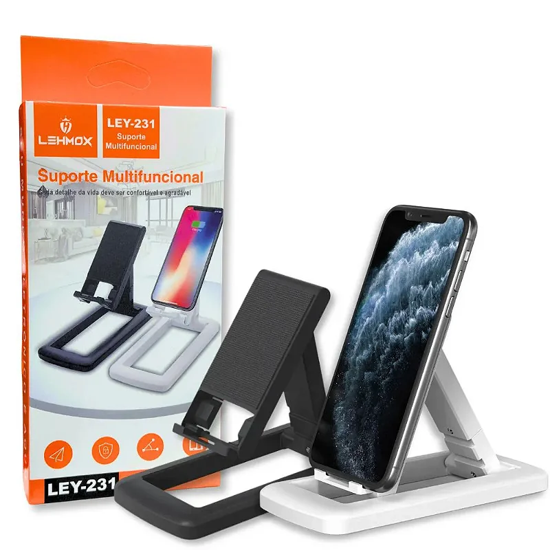 Suporte Universal Reforçado de Mesa para Celular Portátil Lehmox