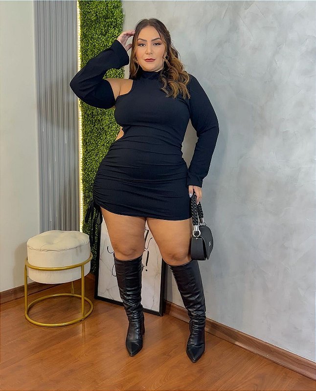 VESTIDO CANELADO