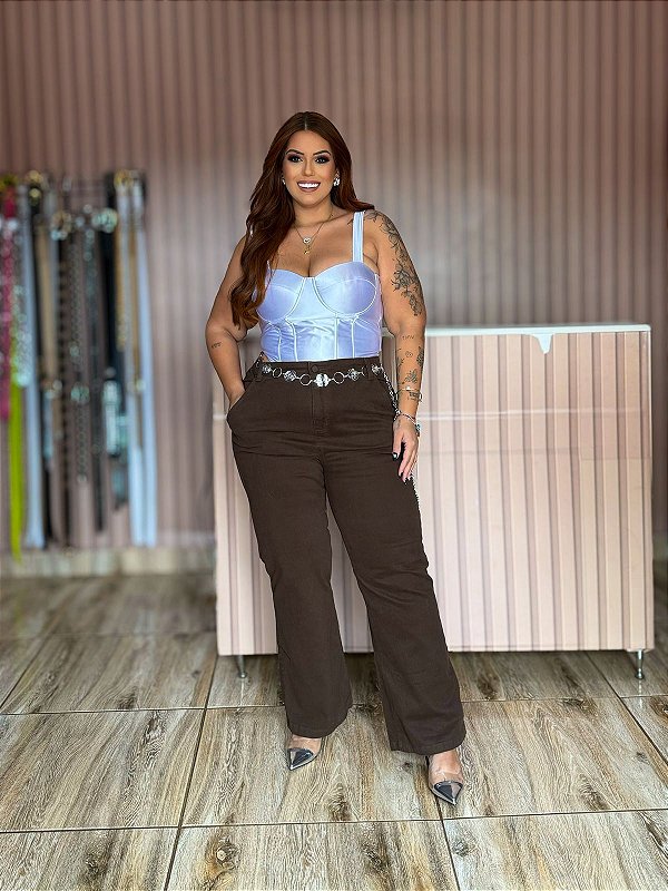 CALÇA JEANS FLARE