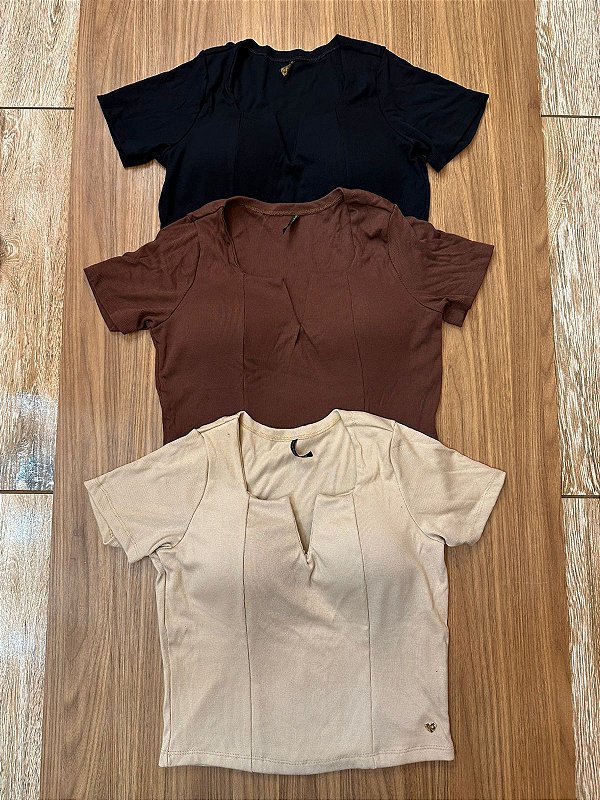BLUSA CANELADA