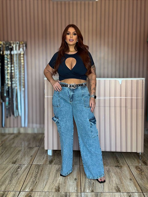 CALÇA JEANS WID LEG
