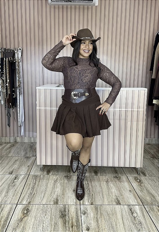 SHORT SAIA PLISSADO