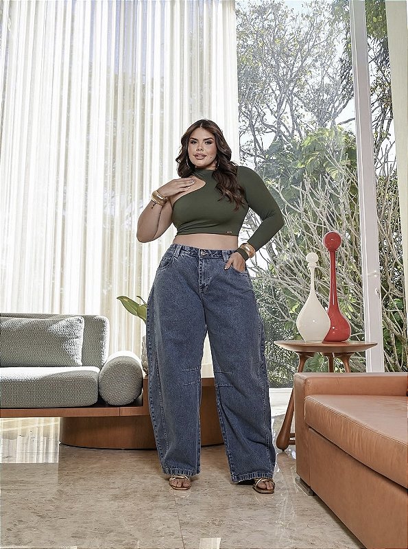 CALÇA JEANS BALLON