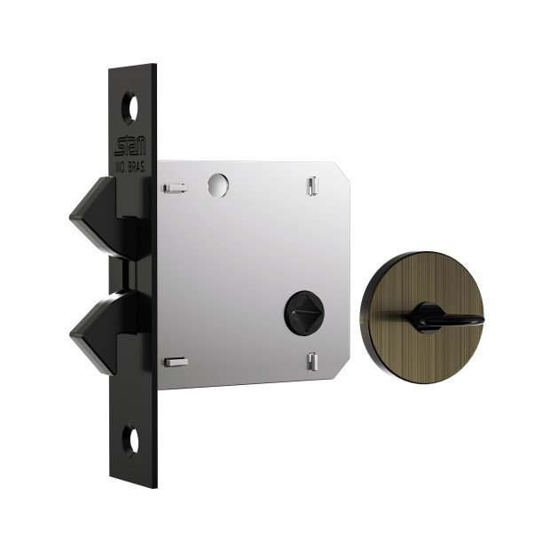 Fechadura 1006s WC Fano / Morcego - Para porta de correr - Lojão