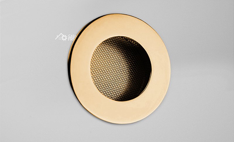 PUXADOR ZEN NEW TONDO GOLD ZP5406 - Dispel Madeiras Online