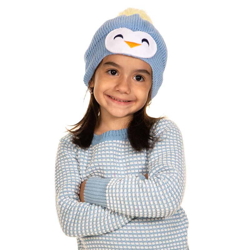 GORRO TRICÔ PINGUIM UNISSEX