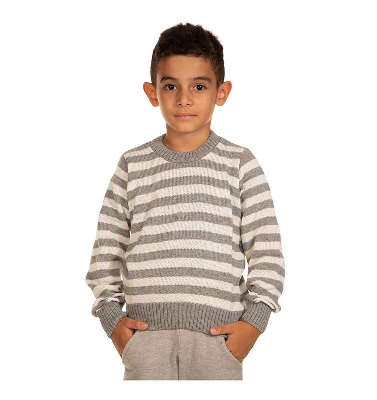 BLUSA TRICÔ LISTRADA  UNISSEX
