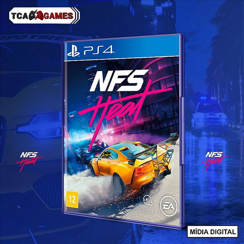 Need For Speed Heat Ps4 Digital Code Need For Speed Heat - PS4 Mídia Digital - Loja Tca