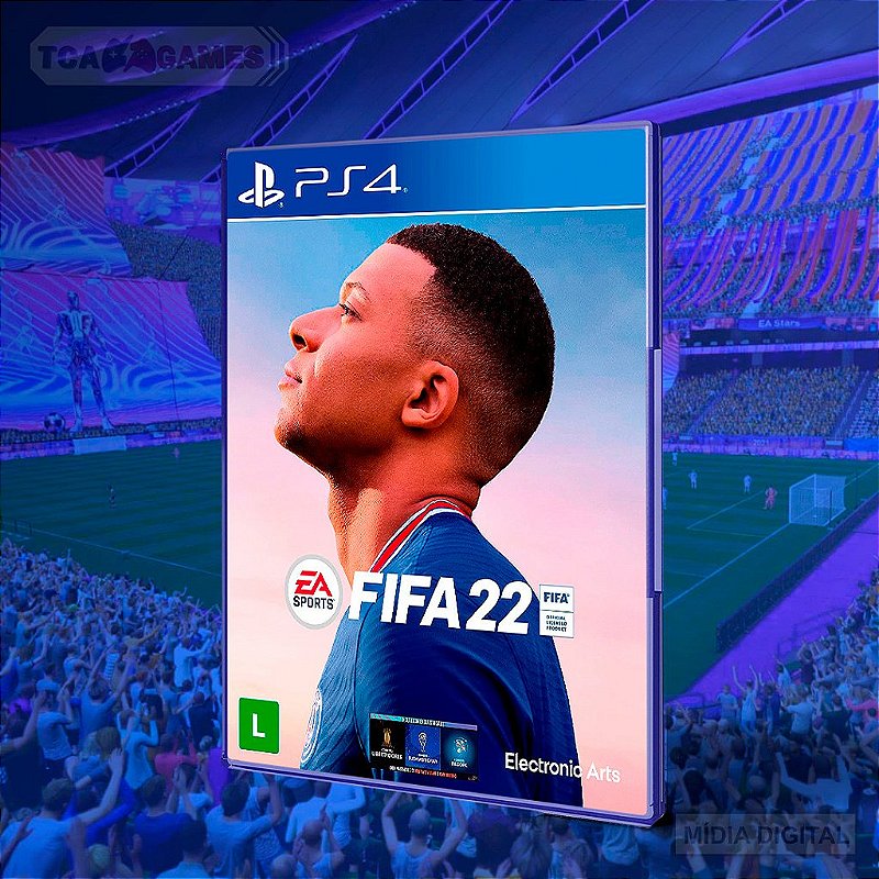 FIFA 22 - PS4 - Mídia Digital - Loja Tca
