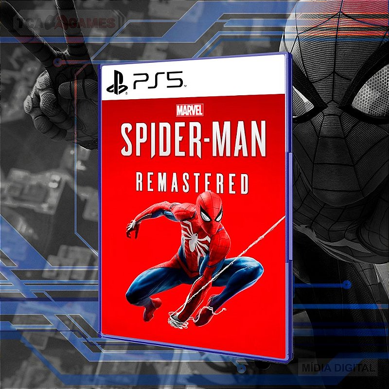 Spider Man: Remastered - PS5 Mídia Digital - Loja Tca