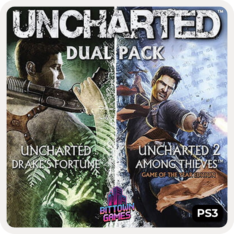 Uncharted 1 e 2 Dual Pack PS3 Mídia Digital