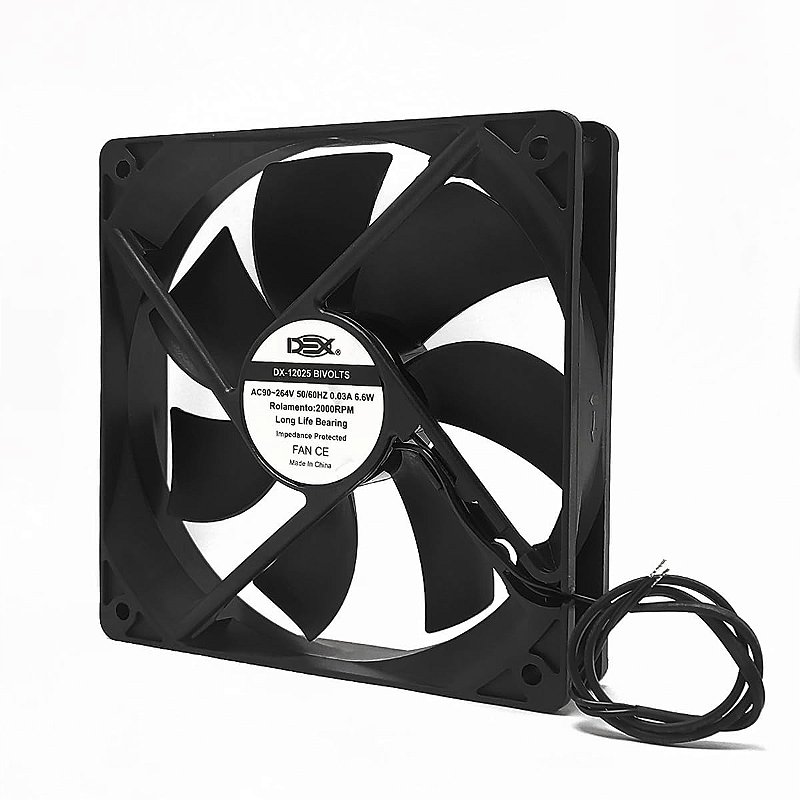 Ventilador Cooler Fan DEX 120mm 110v/220v 2000rpm Rolamento - Digimer