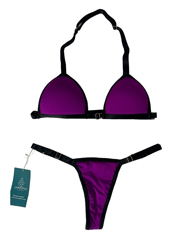 Biquíni de Fita Roxo Marquinha Tulum