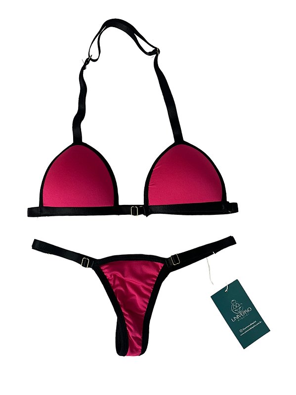 Biquíni de Fita Rosa Marquinha Tulum