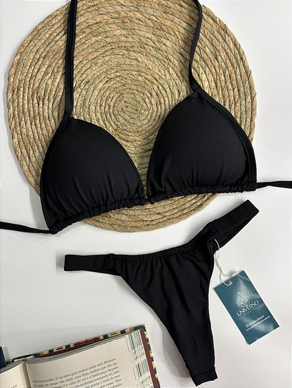 Biquíni Preto Fio Dental