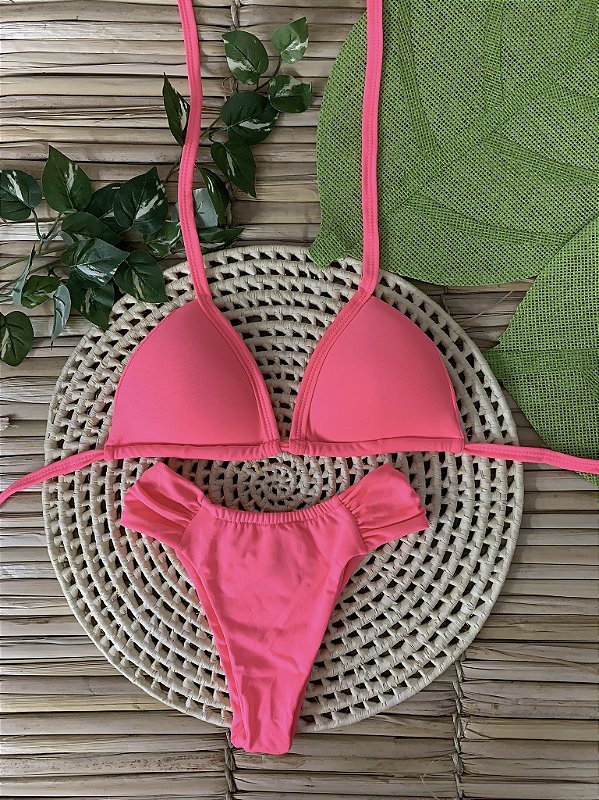 Biquíni Asa Delta Suplex - Rosa Neon