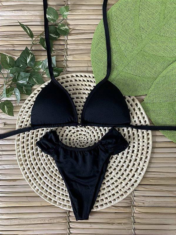 Biquíni Preto Asa Delta