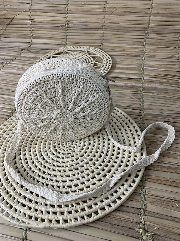 Bolsa Crochê para Praia Branco