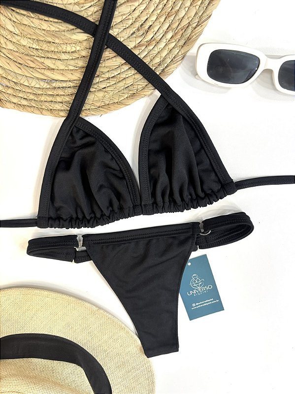 Biquíni de Fita Cortininha - Preto