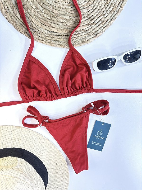 Biquíni de Fita Cortininha - Vermelho