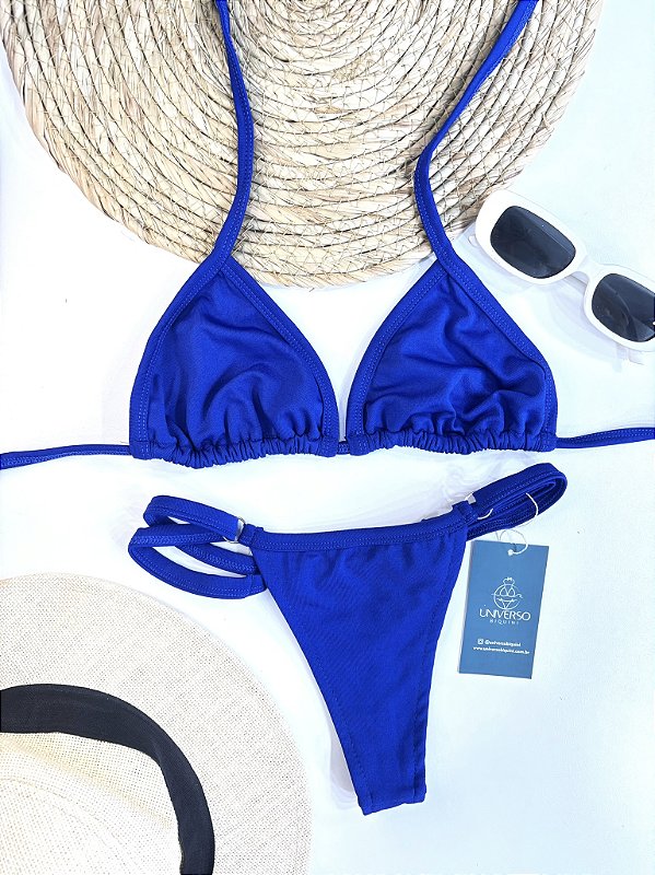 Biquíni de Fita Cortininha - Azul Marinho