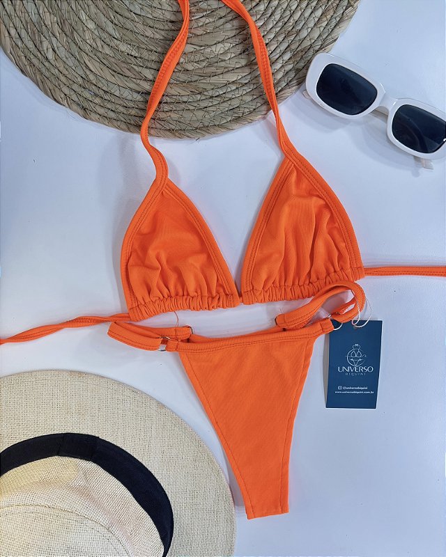 Biquíni de Fita Cortininha - Laranja