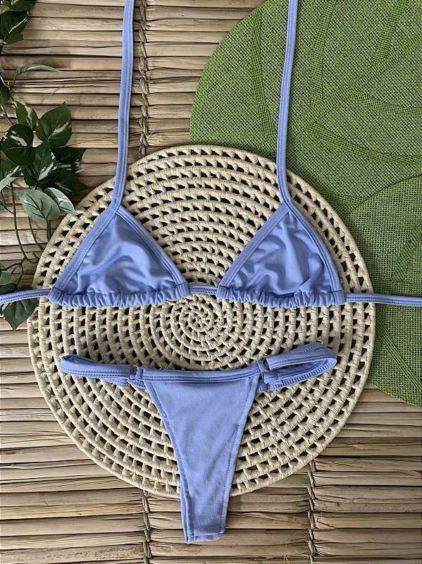 Biquíni de Fita Cortininha - Azul Bebê