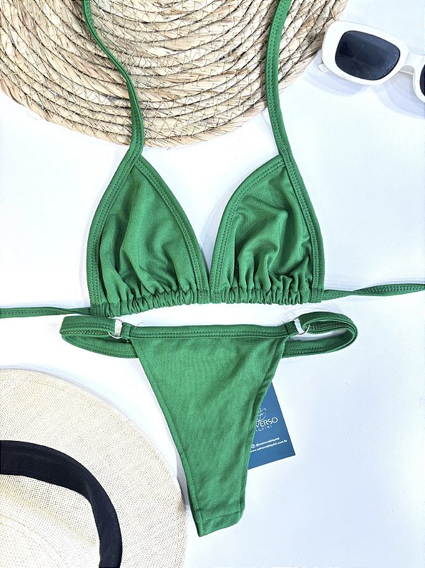 Biquíni de Fita Cortininha - Verde Militar