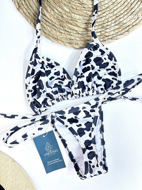 Biquíni de Fita Cortininha Vaquinha + Proteção UVB - Acre