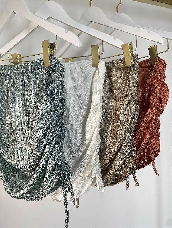 Saia de Praia Drapeada - Coleção Glow