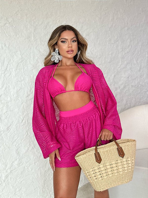 Saída de Praia - Conjunto Renda - 05 Cores