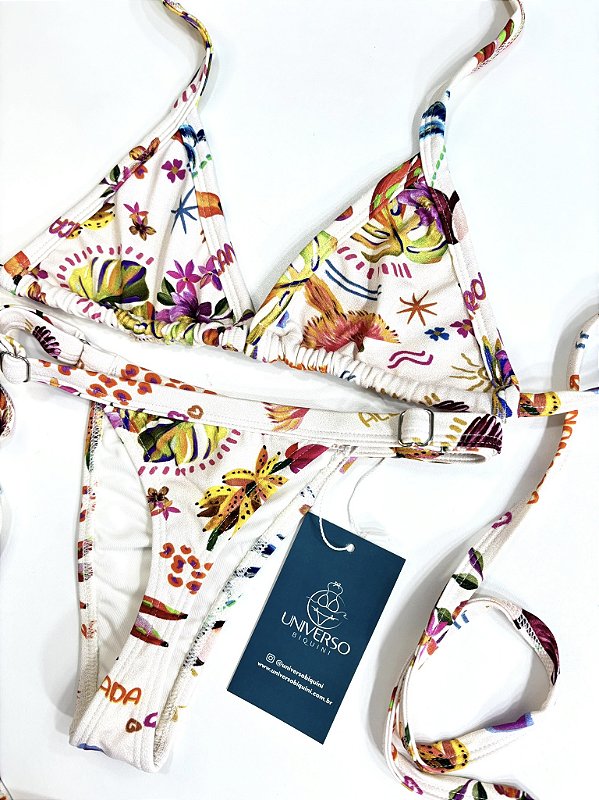 Biquíni Cortininha - Fio Dental+ Premium Proteção UV50+ Brasilidades