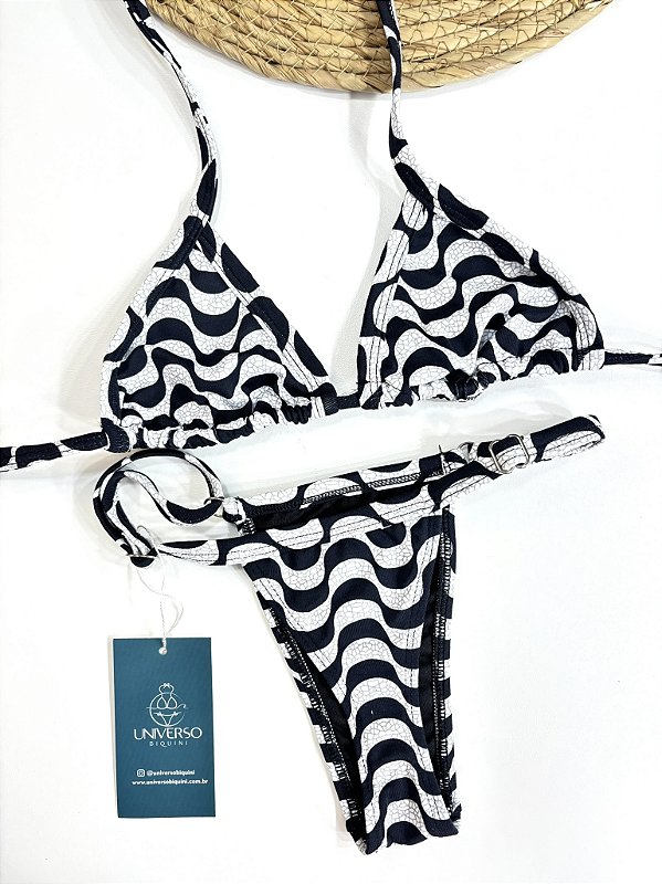Biquíni Cortininha - Fio Dental+ Premium Proteção UV50+ Copacabana