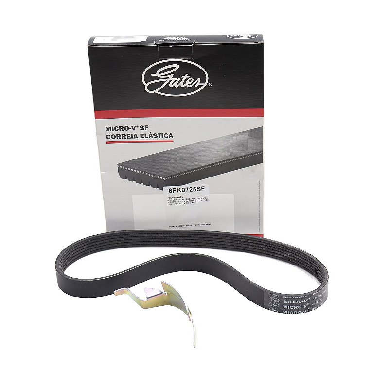 Correia Micro-V Gates 6PK0725SF VW Fox, Gol - Cód.10917 - Asllan