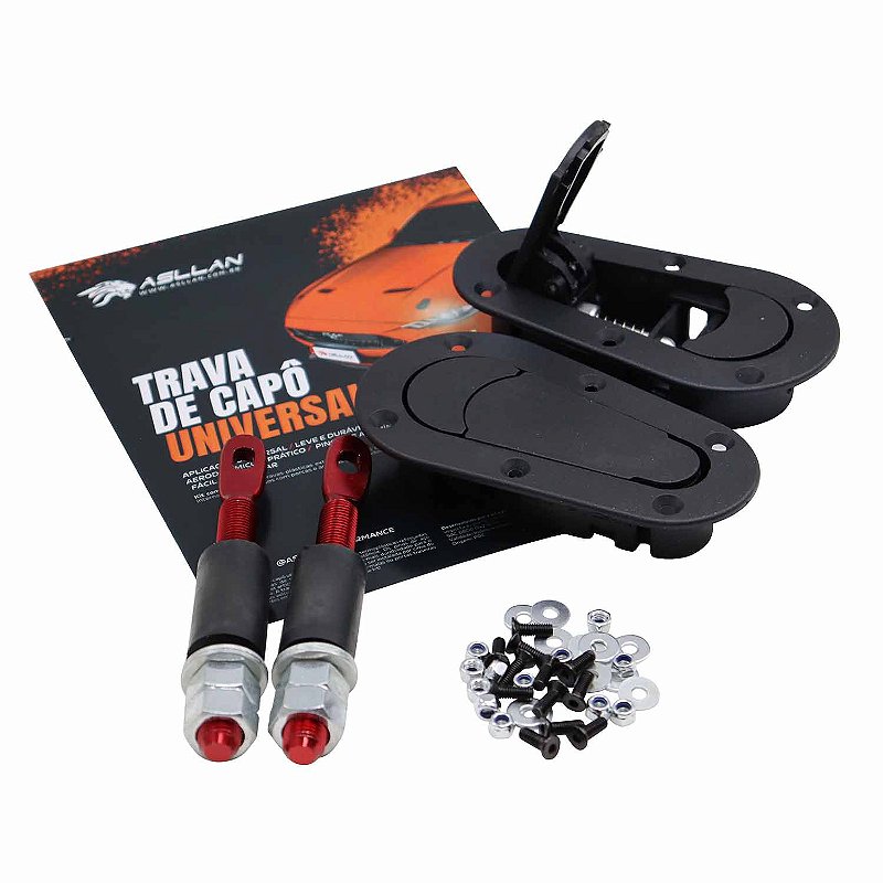 Trava de Capo Universal Estilo Aerocatch sem Chave - Cód.9446 - Asllan ...