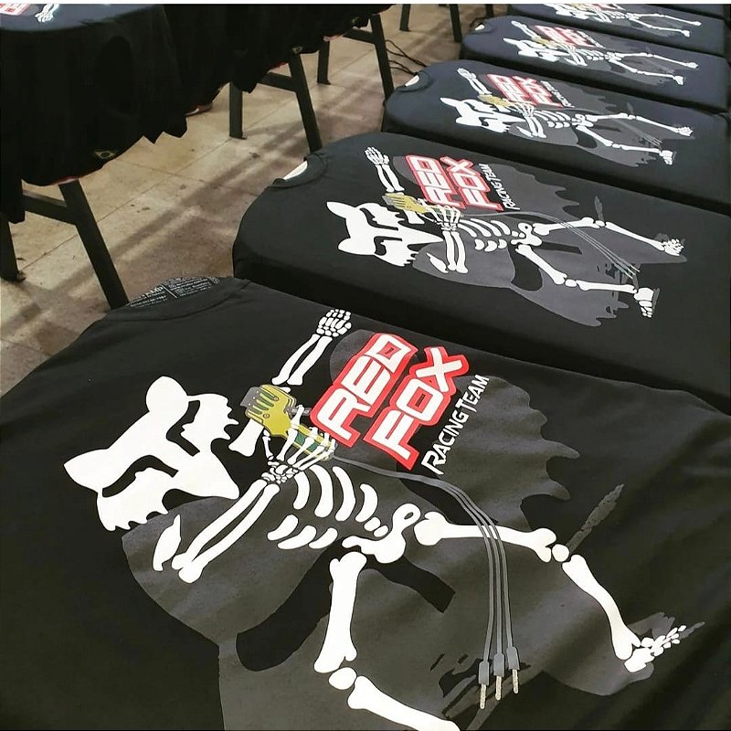 CAMISETA PERSONALIZADA PARA CLIENTE RED FOX (PRETA)