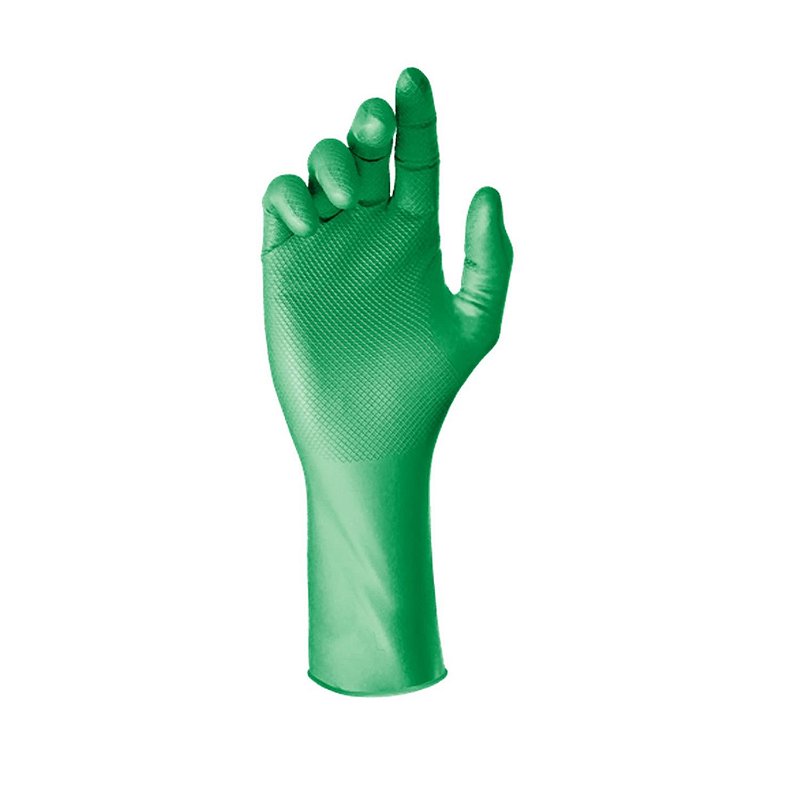 LUVA NITRILICA SUPER SAFETY GLOVE MAX VERDE CA 43407 - Nova Opção