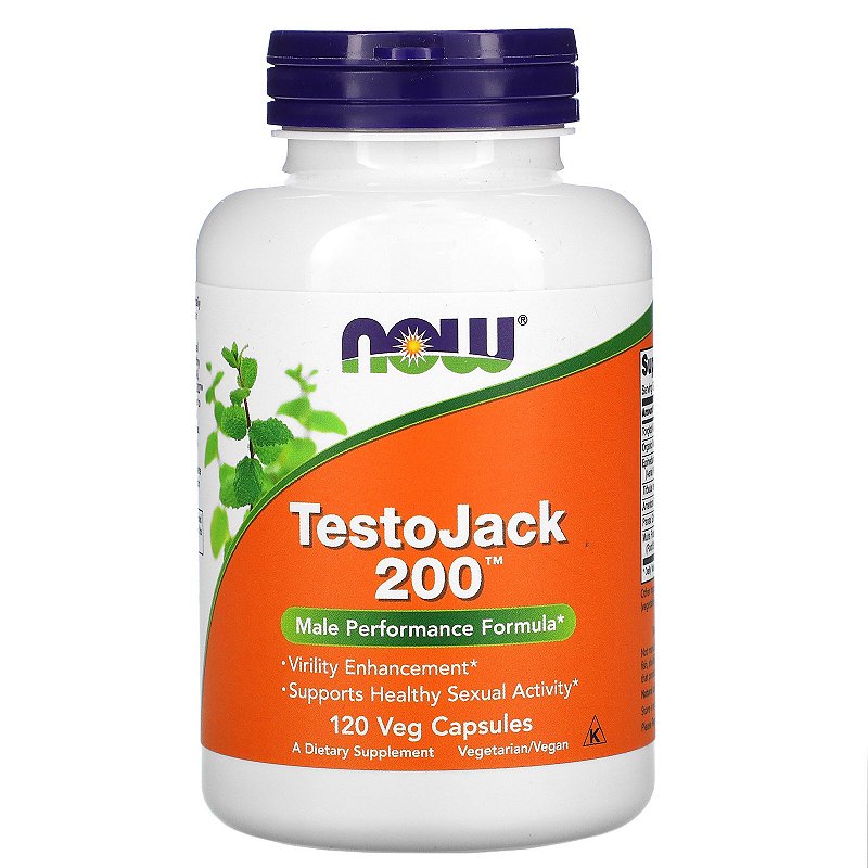 Testojack 200mg 120 Cápsulas Now Foods - Todas Vitaminas: Suplementos ...