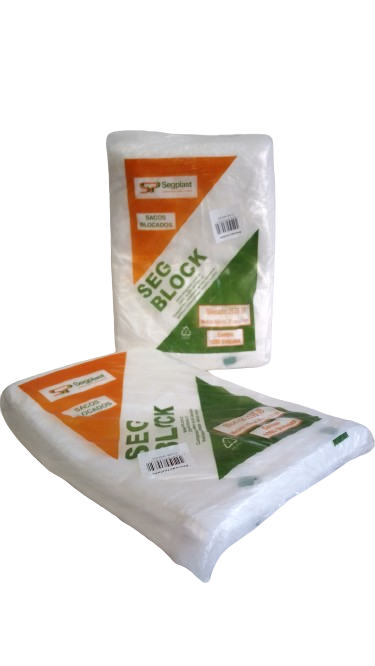 SEGPLAST SACO PLASTICO BLOCADO 25X35 (MILHEIRO)
