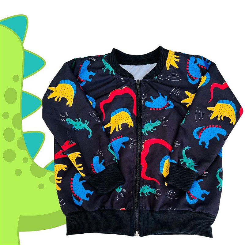 Jaqueta Bomber Dinossauros