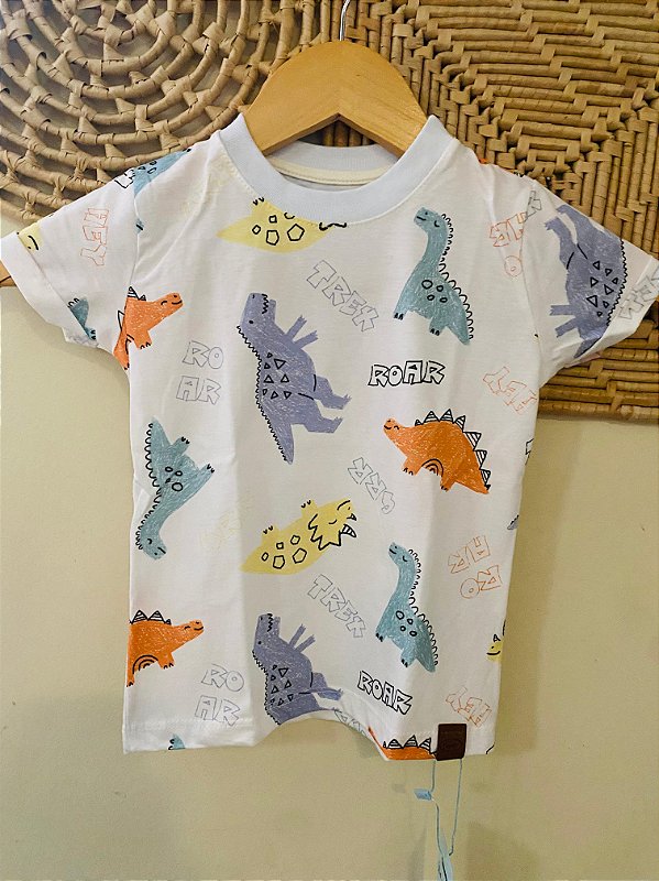🌈T-Shirt Mundo dos Dinossauros 🦕 🦖🤍