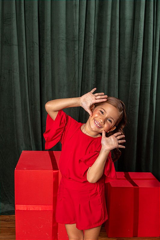 Conjunto Gabriela Festa Vermelho ❤️