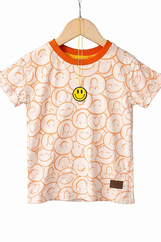 🌈T-Shirt Smiles Laranja