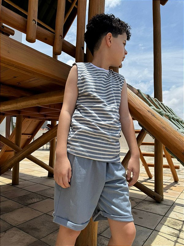 Conjunto regata cinza 🖤🤍