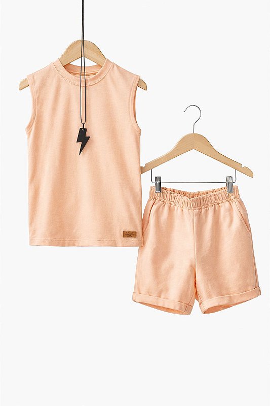 Conjunto regata salmão 🤍