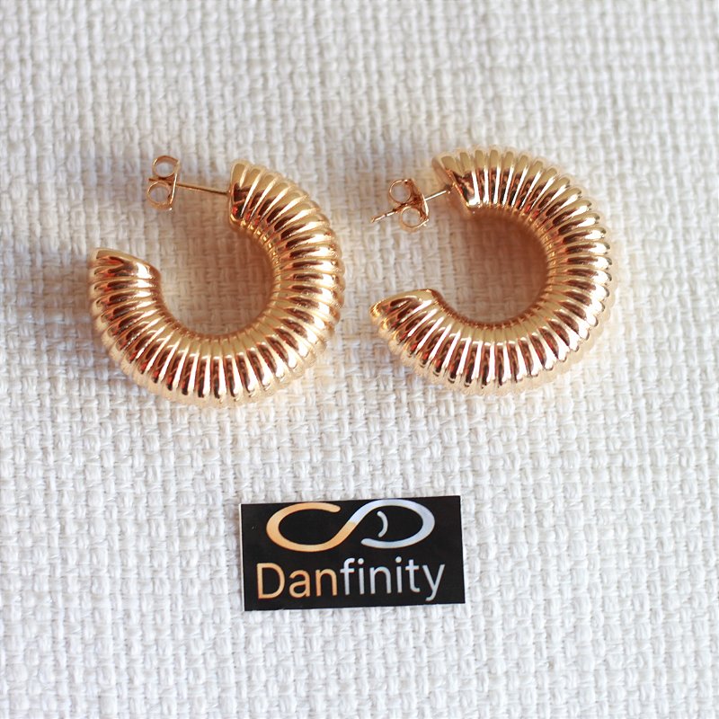 Brinco argola tessia - Danfinity