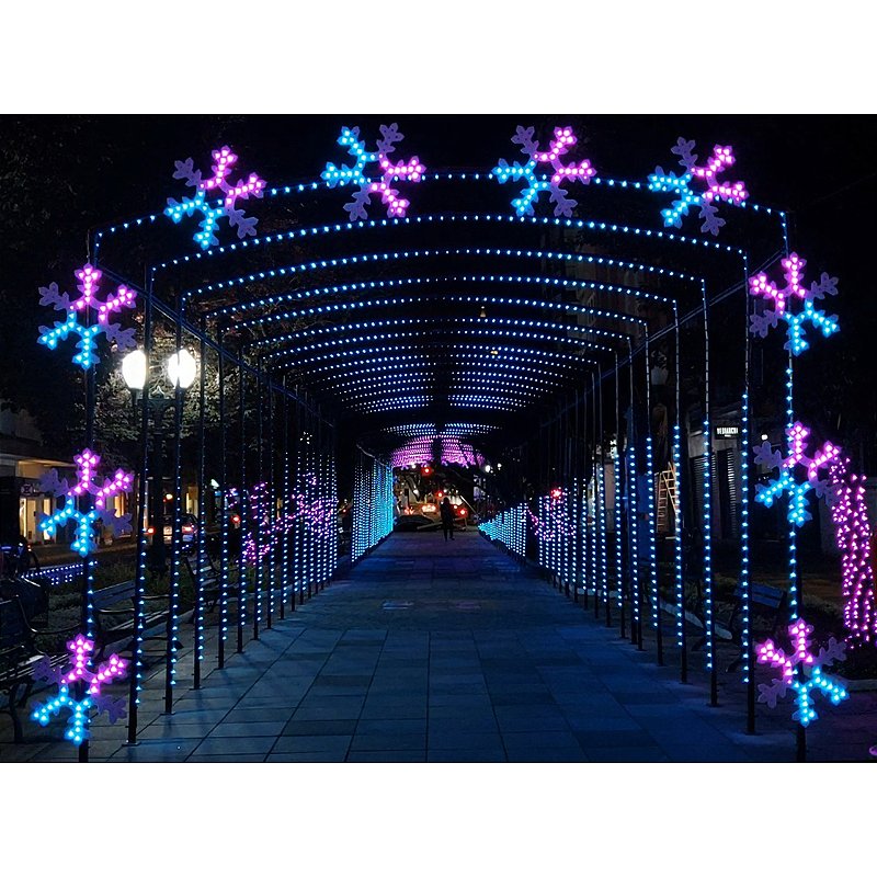 Túnel Pixel Digital 40 metros com Flocos - Loja Ecantech